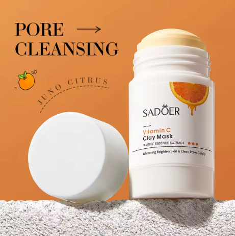 Mascarilla Facial SADOER Vitamina C – Limpieza Profunda y Glow Natural
